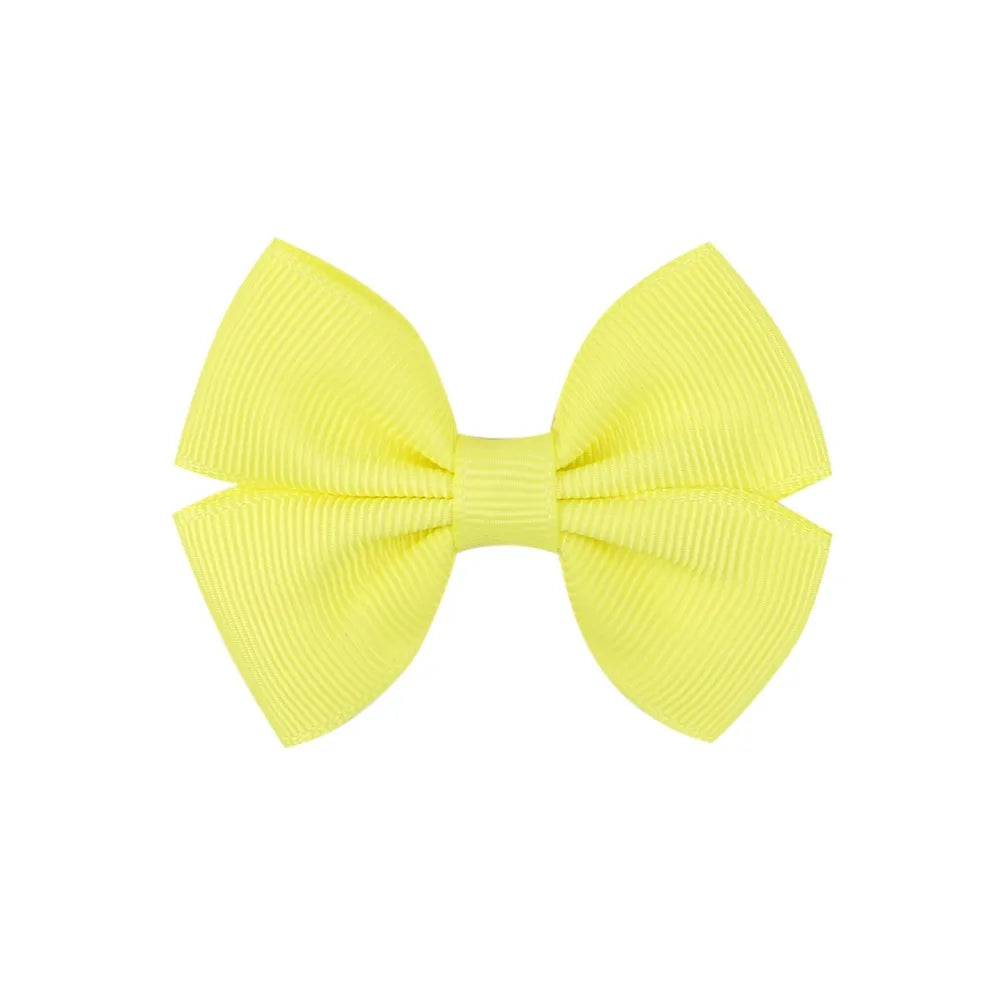 Fashion Bow Knot Polyester Rib Hair Clip 1 Piece