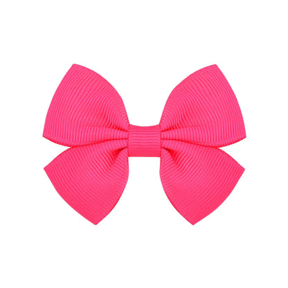 Fashion Bow Knot Polyester Rib Hair Clip 1 Piece