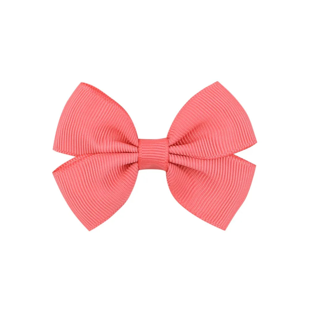 Fashion Bow Knot Polyester Rib Hair Clip 1 Piece