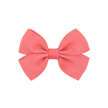 Fashion Bow Knot Polyester Rib Hair Clip 1 Piece