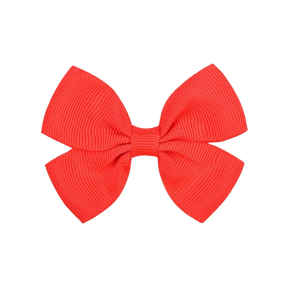 Fashion Bow Knot Polyester Rib Hair Clip 1 Piece