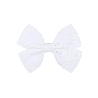 Fashion Bow Knot Polyester Rib Hair Clip 1 Piece