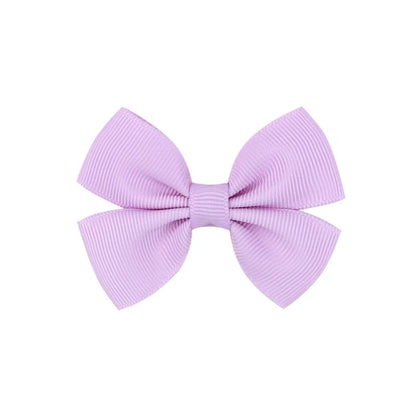 Fashion Bow Knot Polyester Rib Hair Clip 1 Piece