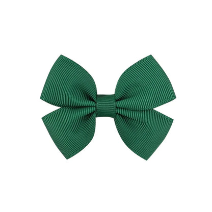 Fashion Bow Knot Polyester Rib Hair Clip 1 Piece