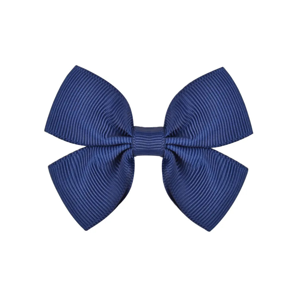 Fashion Bow Knot Polyester Rib Hair Clip 1 Piece