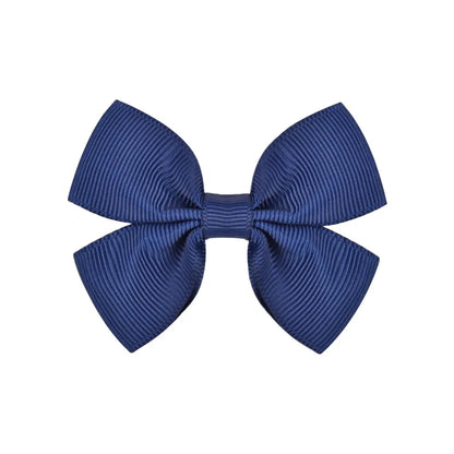 Fashion Bow Knot Polyester Rib Hair Clip 1 Piece