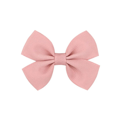 Fashion Bow Knot Polyester Rib Hair Clip 1 Piece