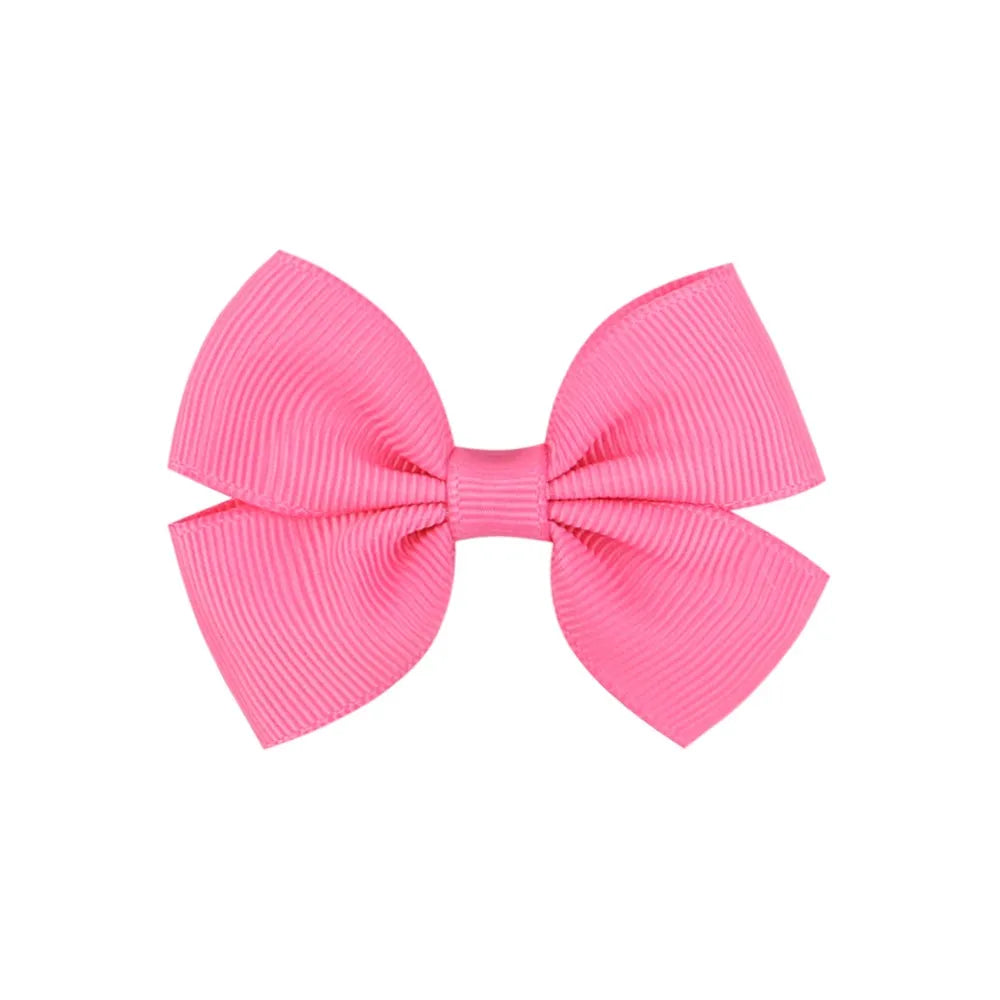 Fashion Bow Knot Polyester Rib Hair Clip 1 Piece