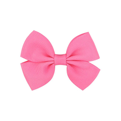 Fashion Bow Knot Polyester Rib Hair Clip 1 Piece