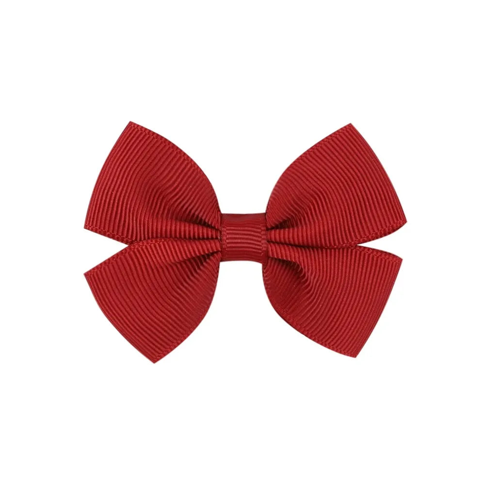 Fashion Bow Knot Polyester Rib Hair Clip 1 Piece