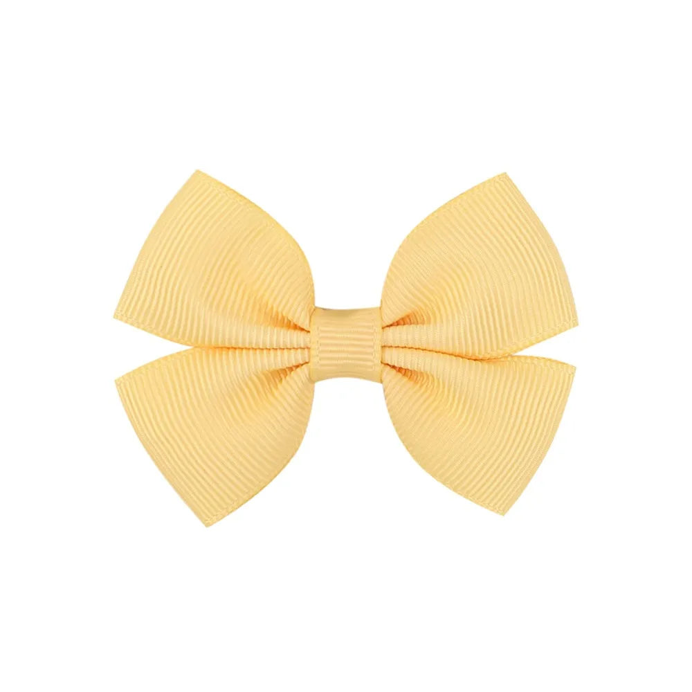 Fashion Bow Knot Polyester Rib Hair Clip 1 Piece