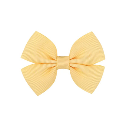 Fashion Bow Knot Polyester Rib Hair Clip 1 Piece