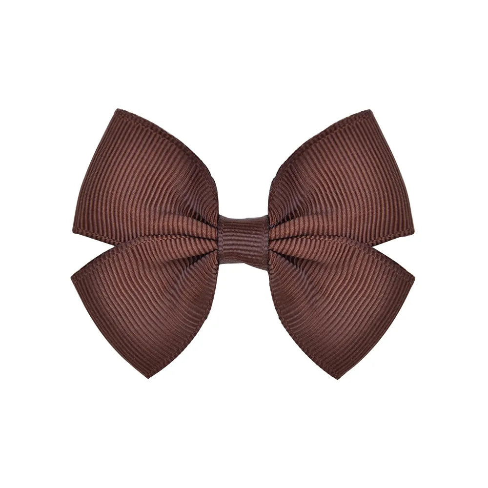 Fashion Bow Knot Polyester Rib Hair Clip 1 Piece