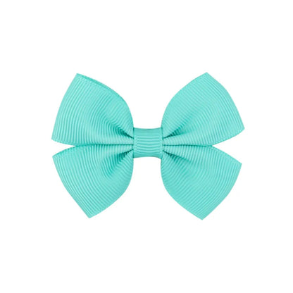 Fashion Bow Knot Polyester Rib Hair Clip 1 Piece