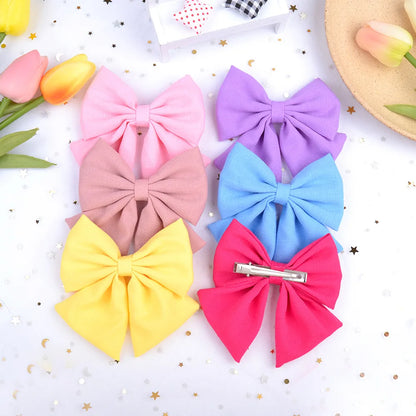 Fashion Bow Knot Ribbon Hair Clip 1 Piece