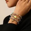 Fashion Bracelet Ccb Heart Shape Electroplating Jewelry For Men And Women