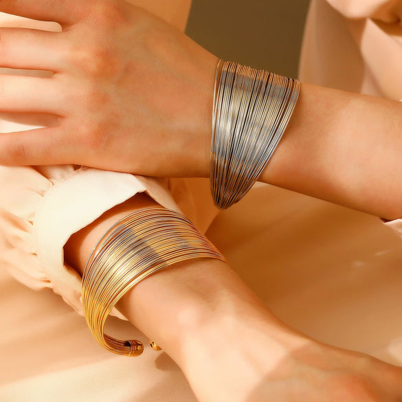 Fashion Bracelet Metal Geometric Electroplating For Women