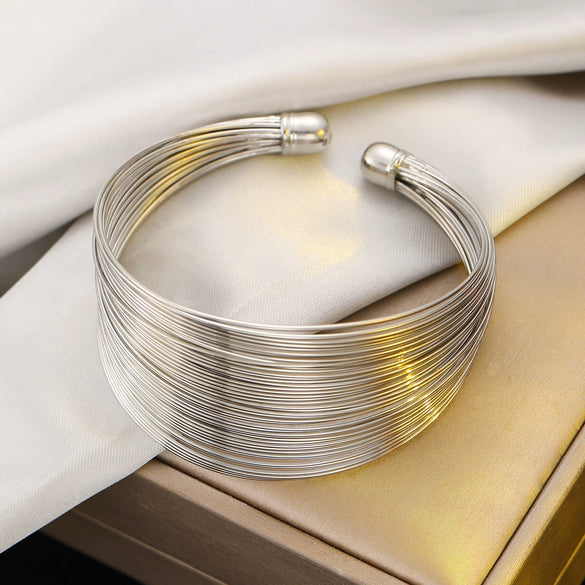 Fashion Bracelet Metal Geometric Electroplating For Women