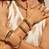 Fashion Bracelet Stainless Steel Geometric Style Electroplated For Women