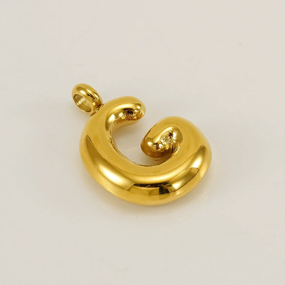 Fashion Bubble Letter Stainless Steel Necklace Jewelry Accessories With Electroplating Treatment