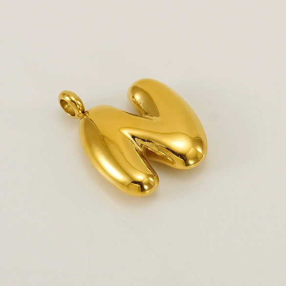 Fashion Bubble Letter Stainless Steel Necklace Jewelry Accessories With Electroplating Treatment