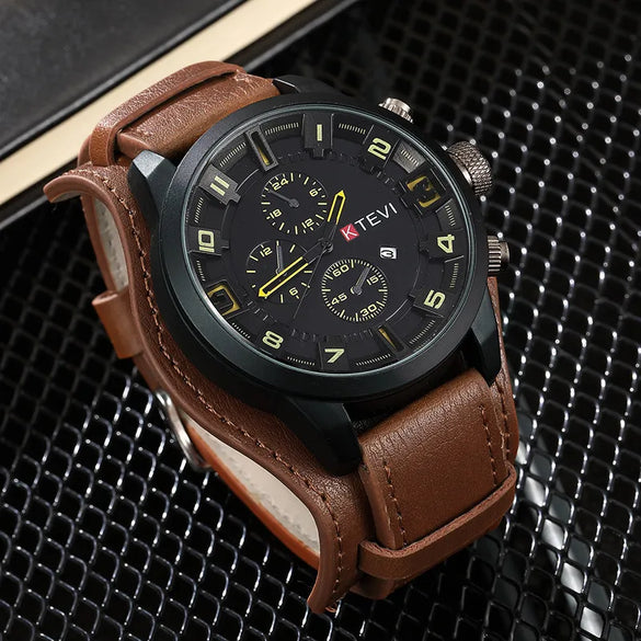 Fashion Buckle Quartz Men'S Watches