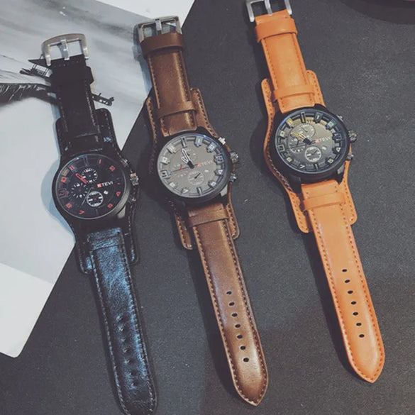 Fashion Buckle Quartz Men'S Watches