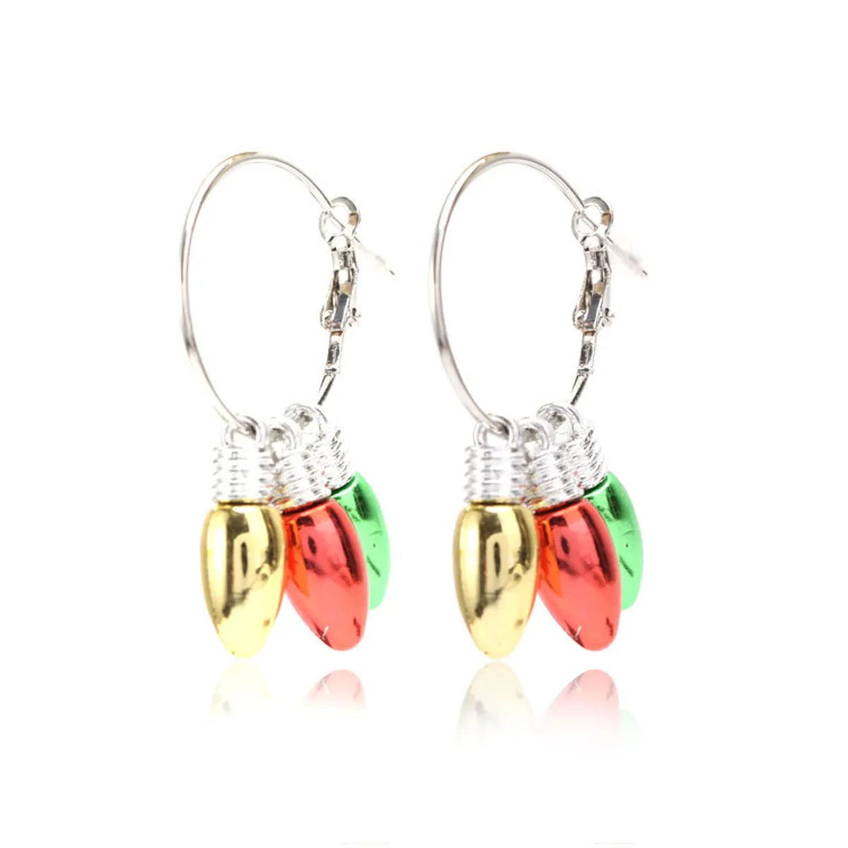 Fashion Bulb Alloy Plating Women'S Earrings 1 Pair