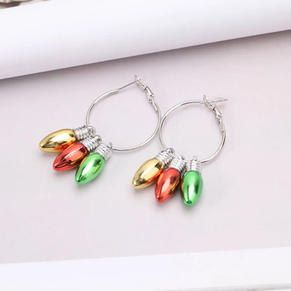 Fashion Bulb Alloy Plating Women'S Earrings 1 Pair