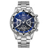 Fashion Business Style Men's Quartz Watch With Alloy Case Stainless Steel Band And Round Dial