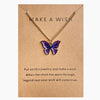 Fashion Butterfly Alloy Enamel Necklace