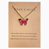 Fashion Butterfly Alloy Enamel Necklace