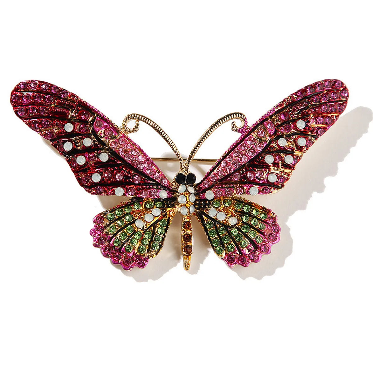 Fashion Butterfly Alloy Inlay Rhinestones Women'S Brooches