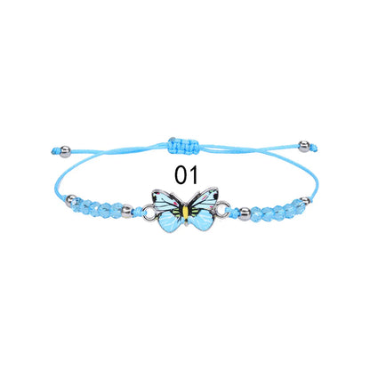 Fashion Butterfly Alloy Knitting Women'S Bracelets 1 Piece