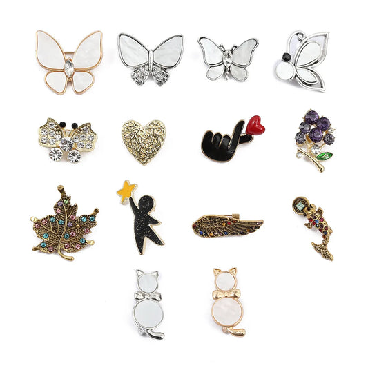 Fashion Butterfly Alloy Plating Women'S Brooches