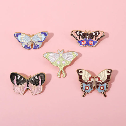 Fashion Butterfly Alloy Plating Women'S Brooches