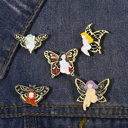 Fashion Butterfly Alloy Stoving Varnish Unisex Brooches