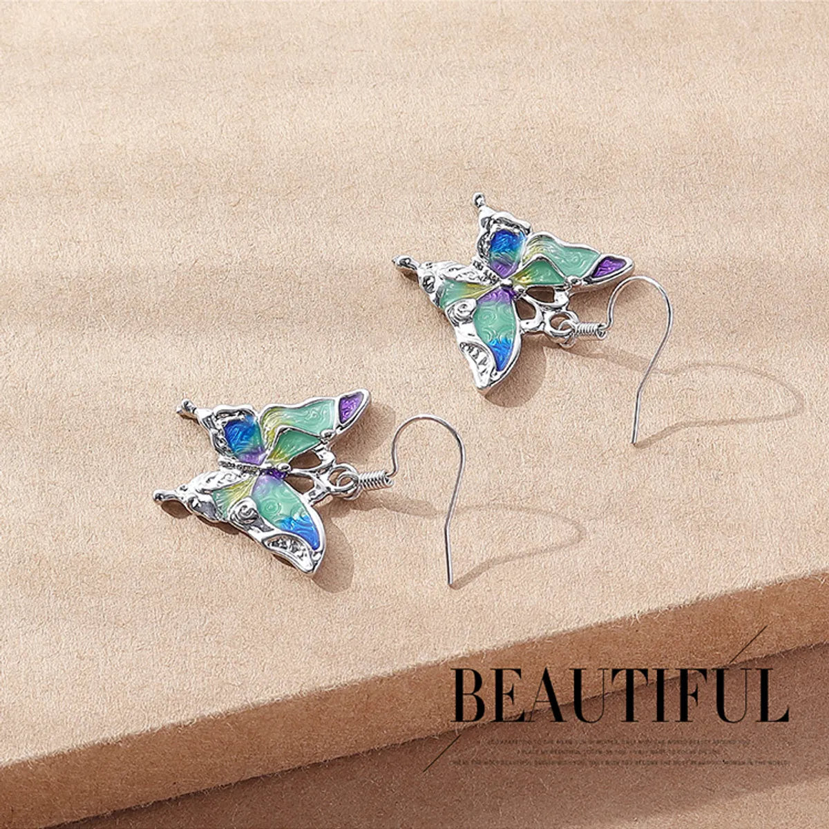 Fashion Butterfly Alloy Women's Drop Earrings 1 Pair