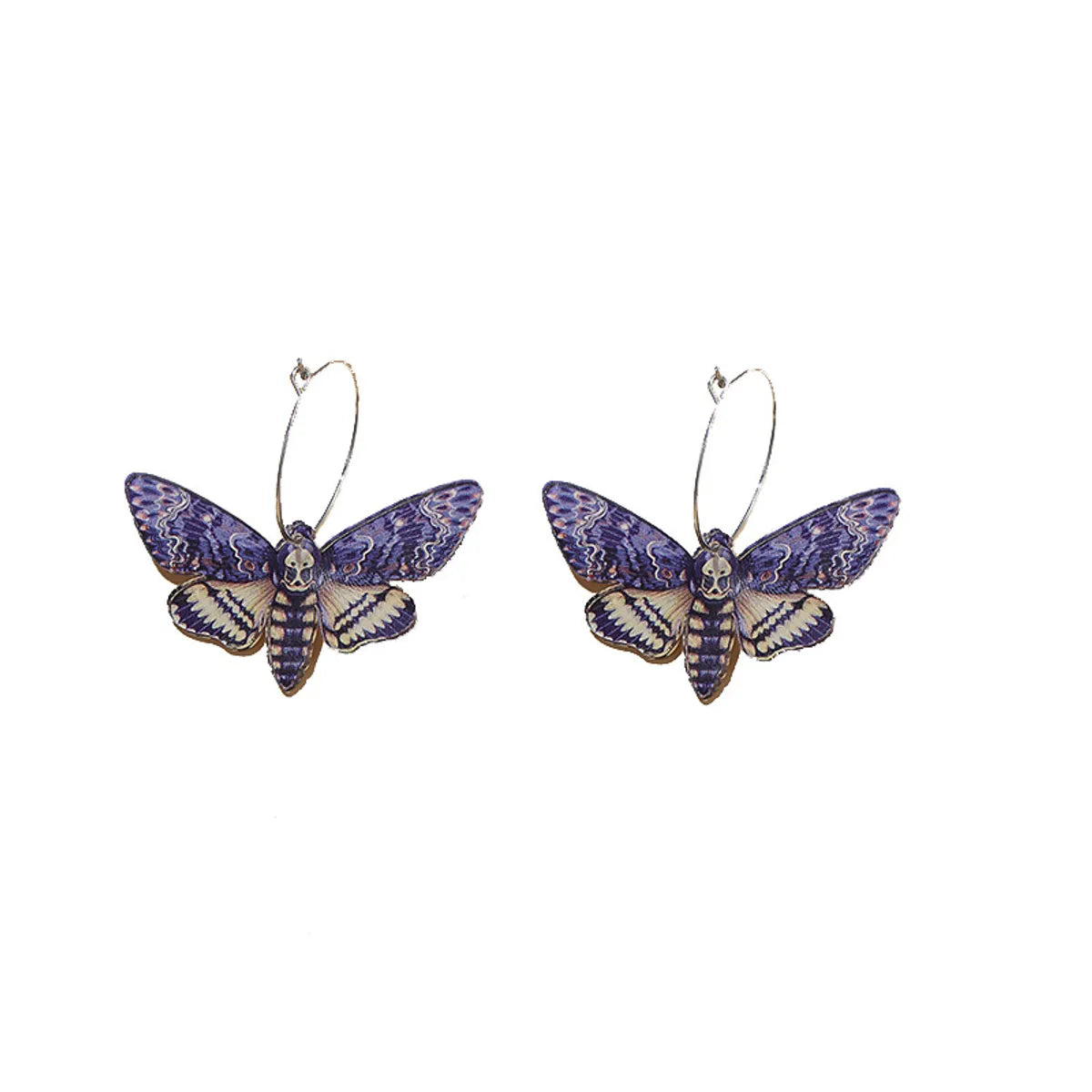 Fashion Butterfly Arylic Earrings 1 Pair