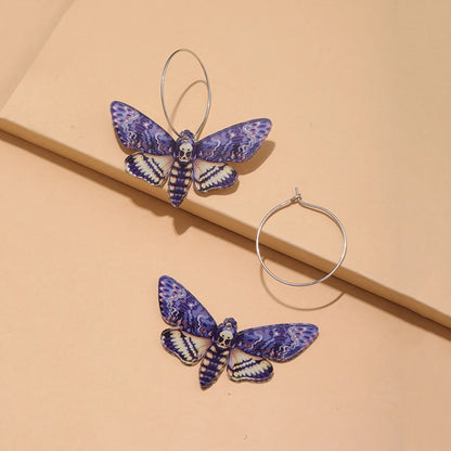 Fashion Butterfly Arylic Earrings 1 Pair