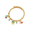 Fashion Butterfly Drop Oil Eye Stainless Steel Electroplated Bracelet Jewelry