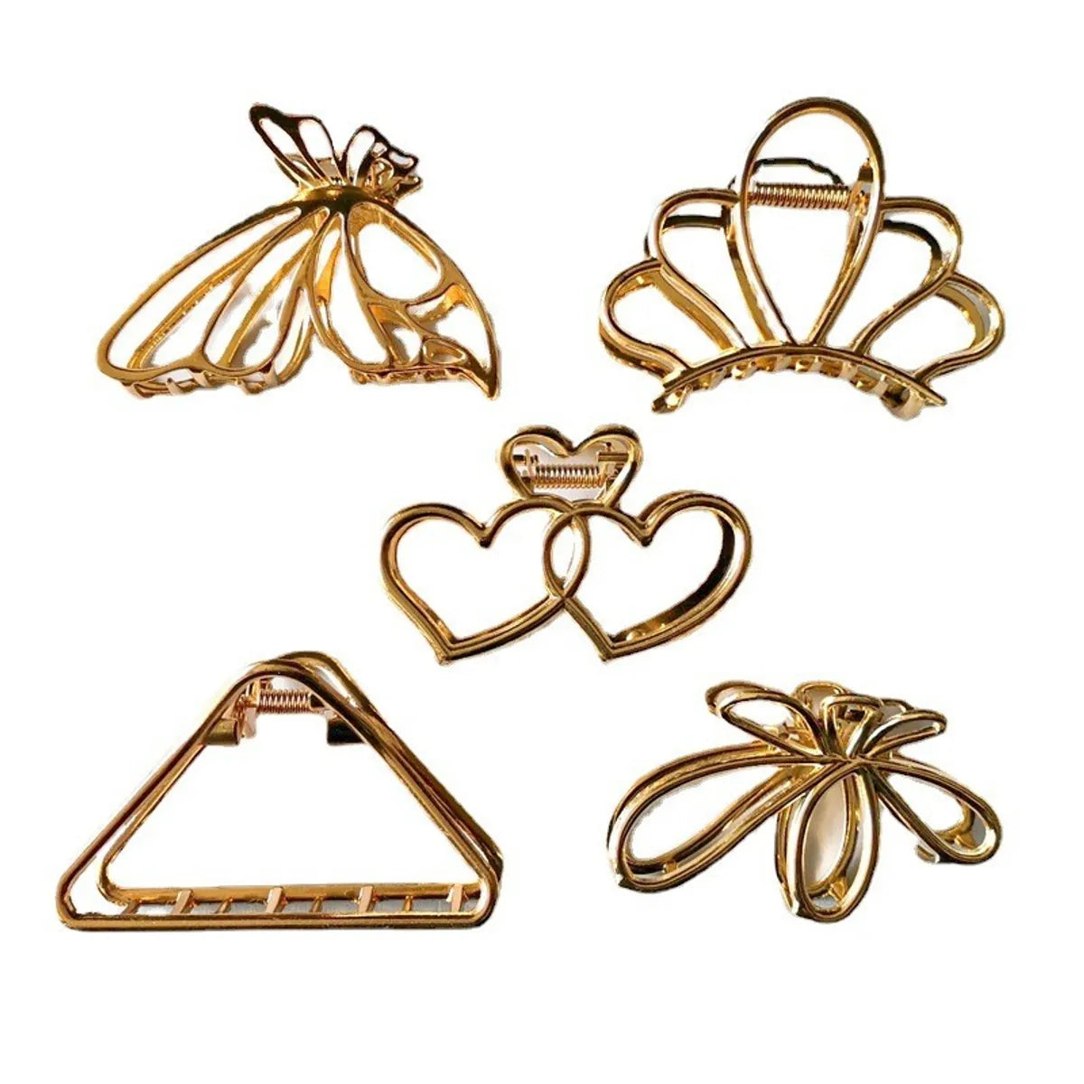 Fashion Butterfly Metal Plating Hair Claws 1 Piece