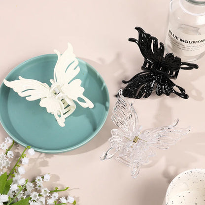 Fashion Butterfly Plastic Hair Claws