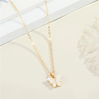 Fashion Butterfly Resin Necklace