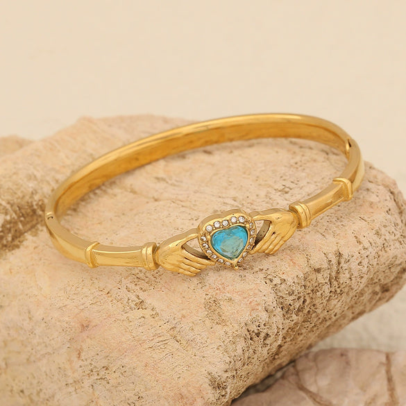 Fashion Butterfly Stainless Steel Bracelet With Electroplating Treatment