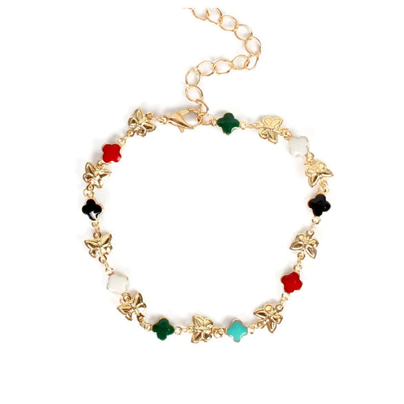 Wholesale Jewelry Ethnic Style Eye Alloy No Inlaid Plating Anklet