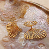 Fashion Butterfly 316L Stainless Steel Electroplated Women's Earrings
