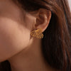 Fashion Butterfly 316L Stainless Steel Electroplated Women's Earrings