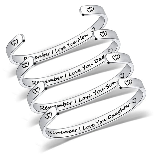 Fashion C Shape Letter Stainless Steel Bangle