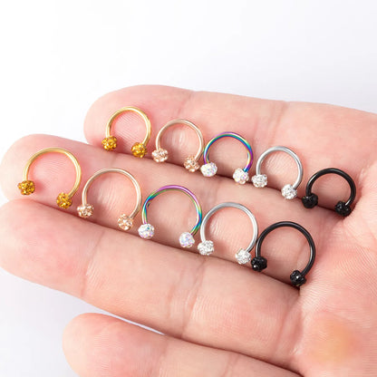 Fashion C Shape Stainless Steel Nose Ring